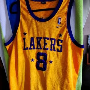 RARE🔥 Nike NBA LA Lakers Kobe Bryant #8 Sewn Jersey LA 57 L+2